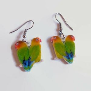 5/$20 - lovebird earrings
